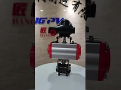 パネウマティックアクチュエーター駆動WCB NPT BSPスレッド3PCボールバルブ