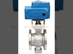 電気フランジV型ボールバルブ